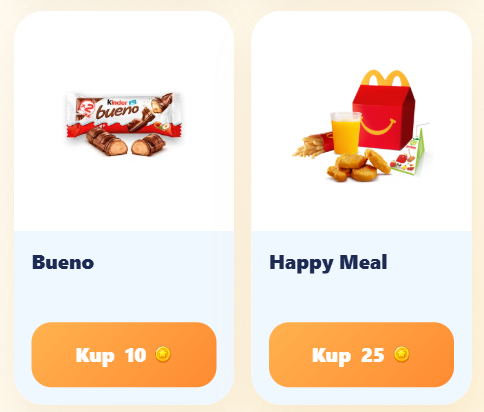 Reward shop screen in the Boost Kids family app