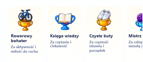 Trophies and achievement rewards screen